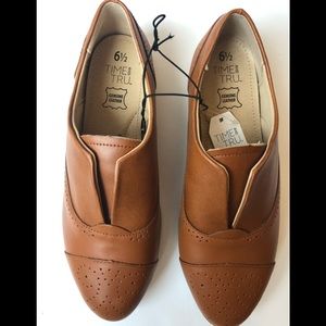 Time and Tru slip ons with genuine leather NWT